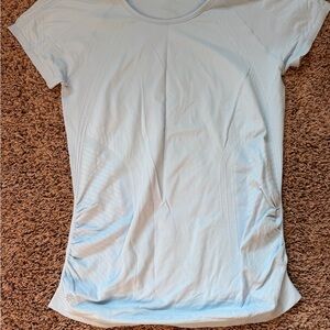 Momentum Seamless Athleta Light Blue Women's Performance Tee
